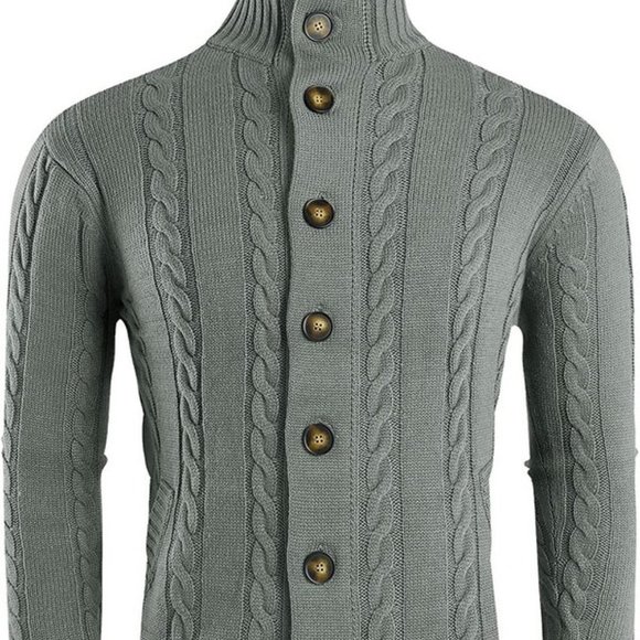 Other - 𝅺men's Cardigan Sweater Button Down - Grey